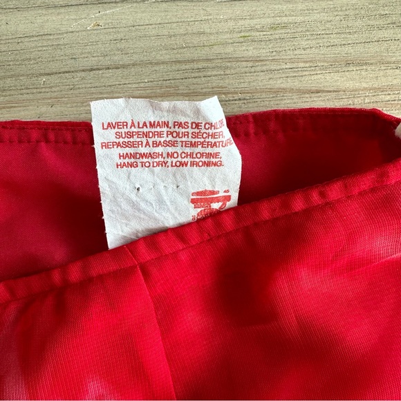 Vintage Wide leg high waisted beach red pants size 27 - Picture 6 of 13